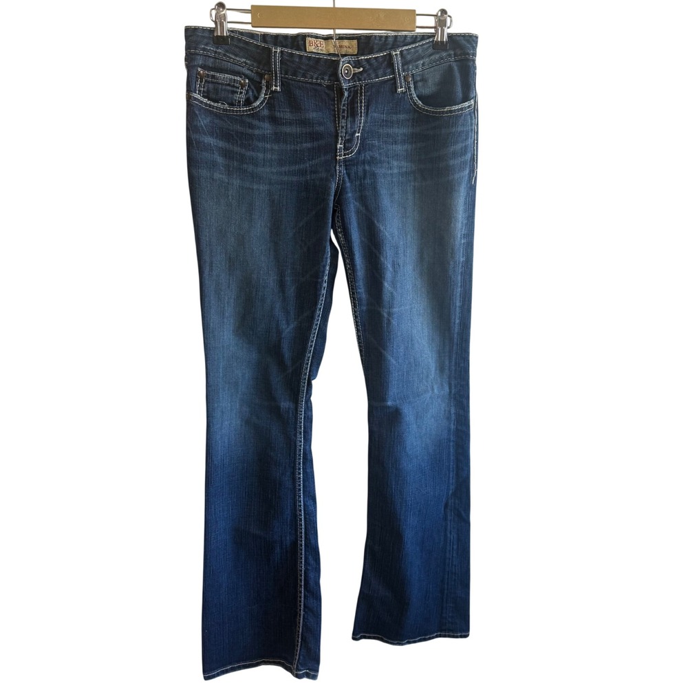 BKE Denim Sabrina Size 32 Dark Wash Bootcut Jeans Western Country Denim